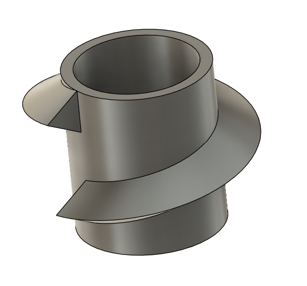 3D-Daten Feuertornado (Unterteil Aluminium + Unterteil "Schraube")